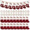 Christmas Advent Calendar Bags with Numbers for 24 Days Buffalo Plaid Timer Christmas Mini Stockings Wooden Advent Calendar Figure Countdown Calendar Candy Bags for Adults and Children's Xmas Parties